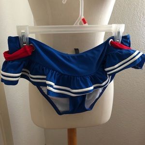 Blue sailor swim bottom size large